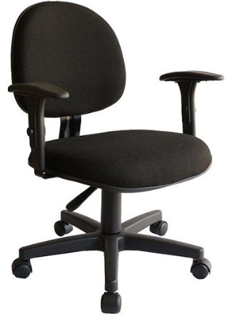 CAD - 24 Cadeira Para Escritório Executiva Com Lamina Giratoria Com Braço Estofada Varias Cores