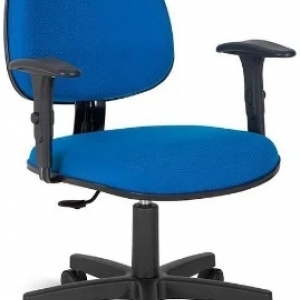 CAD - 24 Cadeira Para Escritório Executiva Com Lamina Giratoria Com Braço Estofada Varias Cores