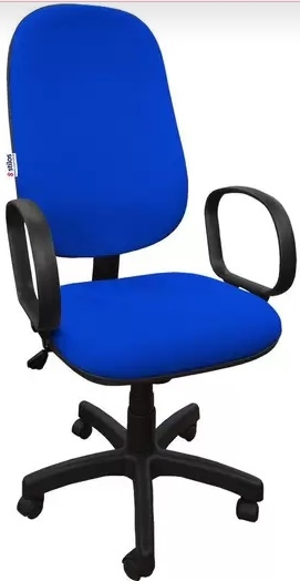 CAD - 28 Cadeira Para Escritório Presidente Giratoria Com Braço Estofada Varias Cores