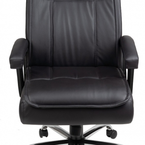 CAD - 46  Cadeira De Escritório Presidente Giratória Cromada Com Braço Estofada Com Relax 
