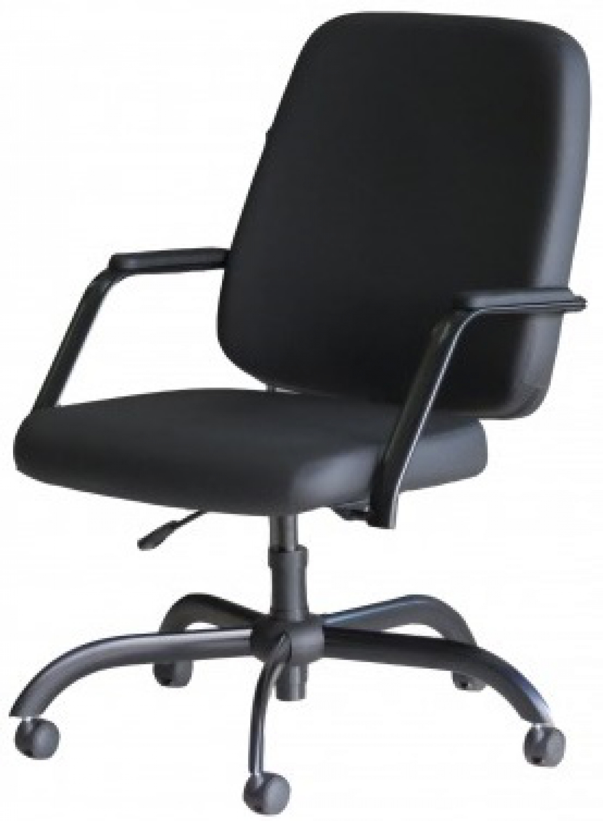 CAD - 42 Cadeira Para Escritório Presidente Giratória Com Braço Estofada Suporta Ate 150 kg
