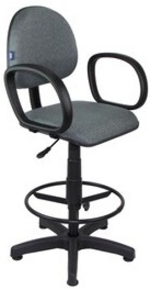 CAD - 59 Cadeira Caixa Para Escritório Estofada Executiva Com Braço Varias Cores