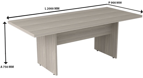 ME - 33 Mesa Para Escritorio Reunião Prima 40(160x090 200x090 250x100)