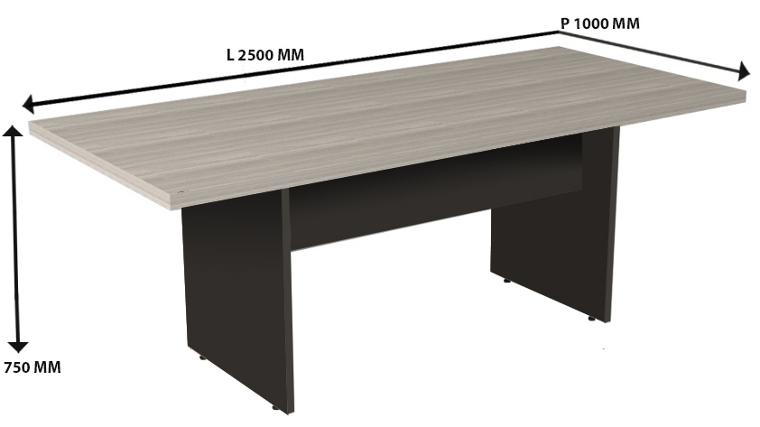ME - 33 Mesa Para Escritorio Reunião Prima 40(160x090 200x090 250x100)