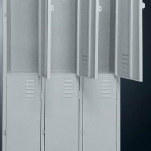AÇO-02 -197x093x040 Roupeiro Para Vestiario De Aço Com 06 Portas Grandes Com Pitão Para Cadeado