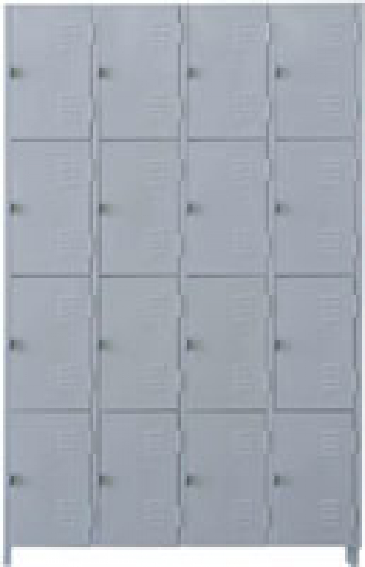 AÇO-05 - 197x123x040 Roupeiro Para Vestiario De Aço Com 16 Portas Pequenas Com Pitão Para Cadeado