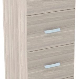 AR - 20 - 127x046x045 Arquivo Para Escritório De Madeira Com 04 Gavetas Para Pasta Suspensa Prima 40 M.M  