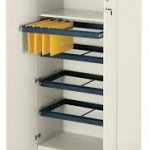 AR - 16 - 160x090x040 Armário Para Escritorio Alto Diretor 02 Porta Suporte Para Pasta Suspensa Com Chave 25 M.M Varias Cores