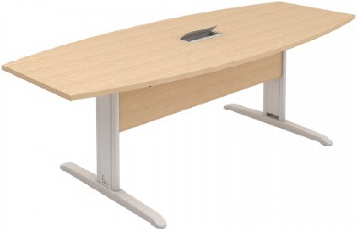 ME - 38 Mesa Para Escritorio Reunião Retangular ou Oval Plus c/Tomadas 25 m.m Varias Cores (160x090 200x090 250x110 300x110)