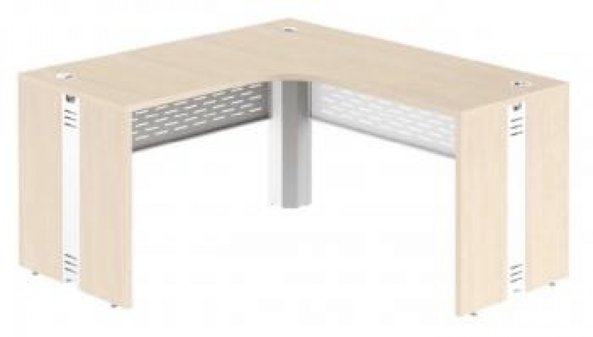 EST - 20  Mesa Para Escritorio Delta Imperia Atuale Pe Painel Saia Aço 25 M.M 120x120 140x140 160x160 Varias Cores