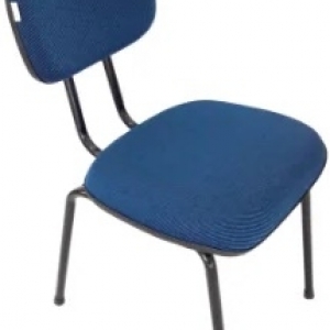 CAD - 01 Cadeira Para Escritório Secretaria Fixa Estofada Varias Cores